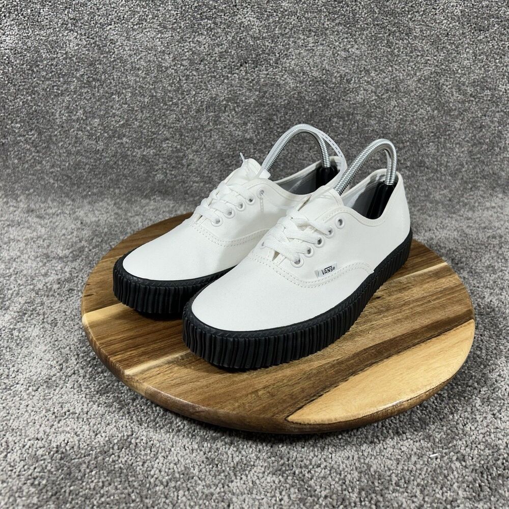 Vans Authentic Creeper Women’s Size 9 Core White Black Sole Grunge Shoes NWOB - Picture 4 of 11